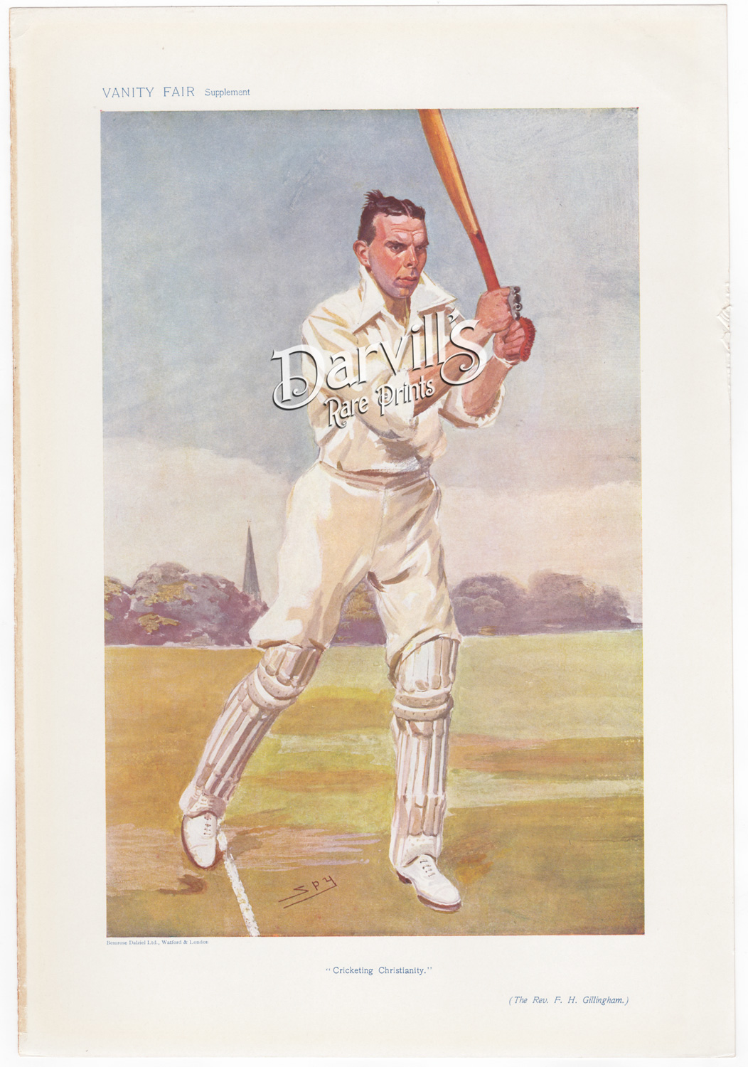Rev Gillingham Aug 15 1906 cricket